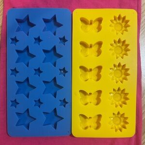 Blue and Yellow Silicone Molds